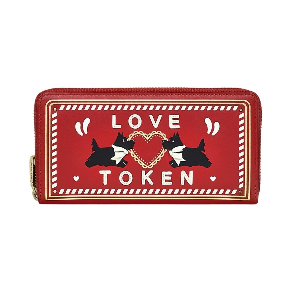 2248 London Valentine's Love Token Large Zip-Around Continental Wallet